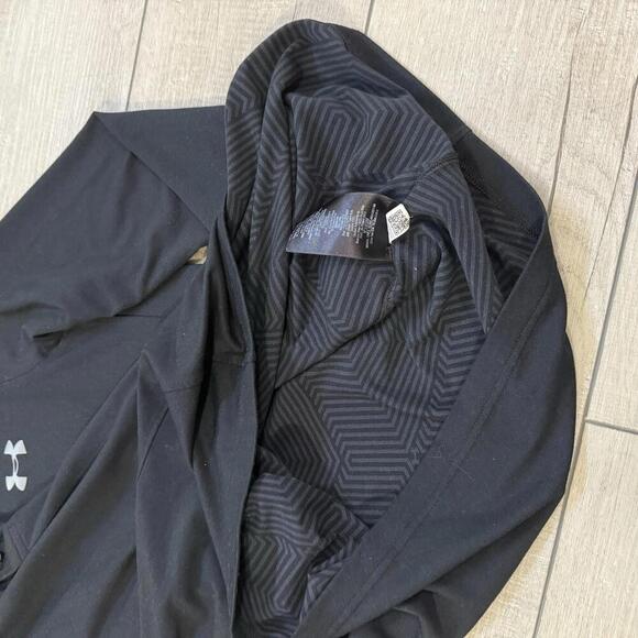 Under Armour ColdGear Black Henley Long Sleeve Shirt Men Size Small Casual Sport - Picture 4 of 10